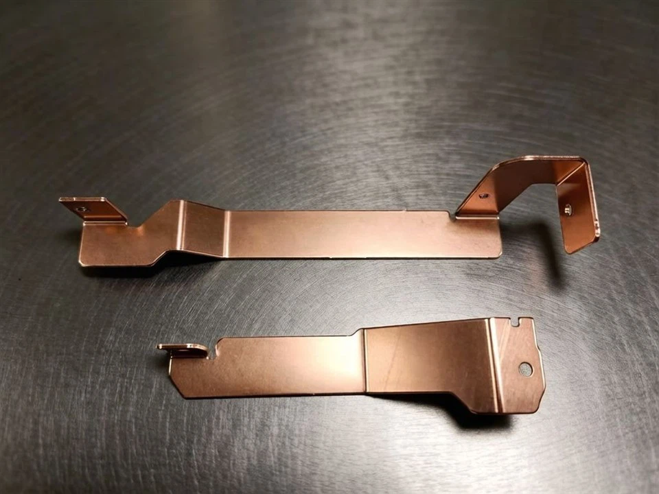 Red copper stamping parts Toyota metal parts2