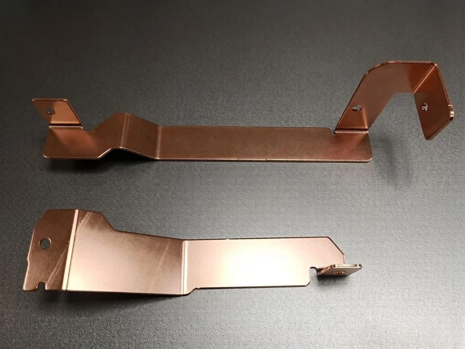 Red copper stamping parts Toyota metal parts1